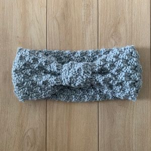 Handmade Fog Grey Knit Headband